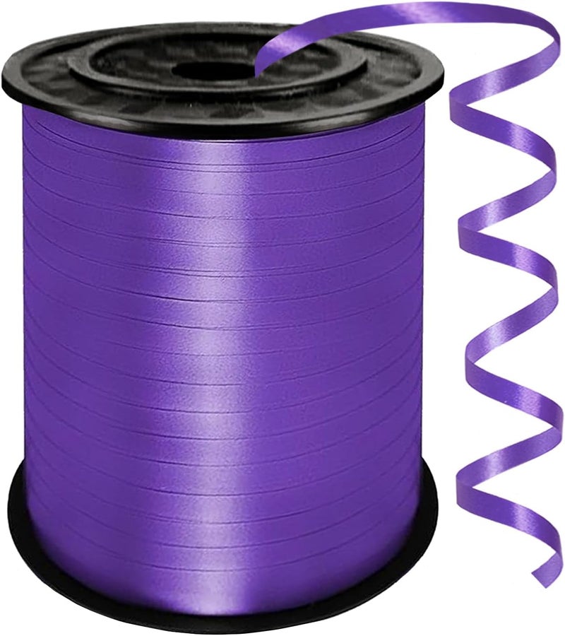 YCDMLJC 500 Yards Deep Purple Curling Ribbon,Ribbons for Crafts,1/5 Inch Ribbon,Balloon String, Party Decoration,Ribbons for Florist Flower Bows for Graduation Supplies ﻿ - Image 1